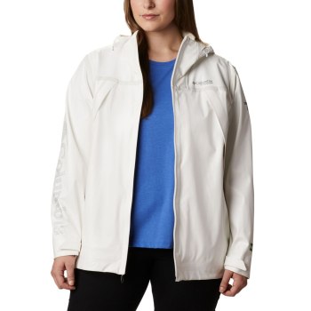 Columbia OutDry Ex Eco Shell Plus Size, Chamarras Blancos Para Mujer | 160432-EYX